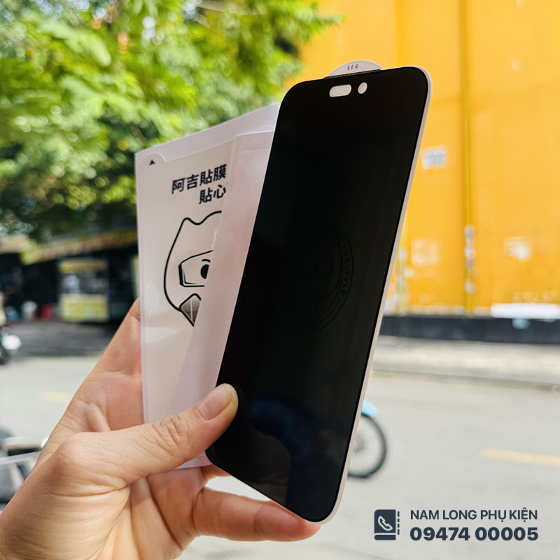 Cường lực chống nhìn trộm iPhone 18 Pro Max WiWU 360 độ