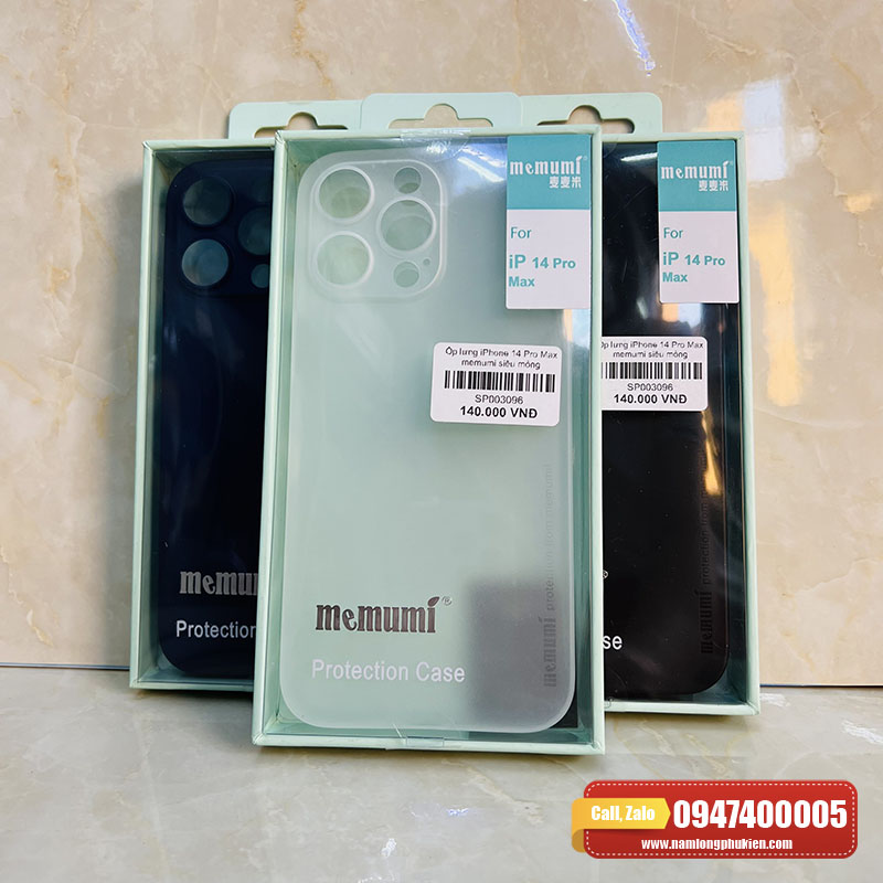 Ốp lưng iPhone 14 Pro Max Memumi siêu mỏng chính hãng – Nam Long Mobile