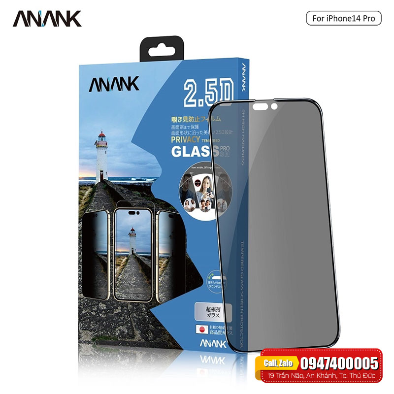 Dán Cường Lực iPhone 14 Series ANANK Privacy Giá Rẻ