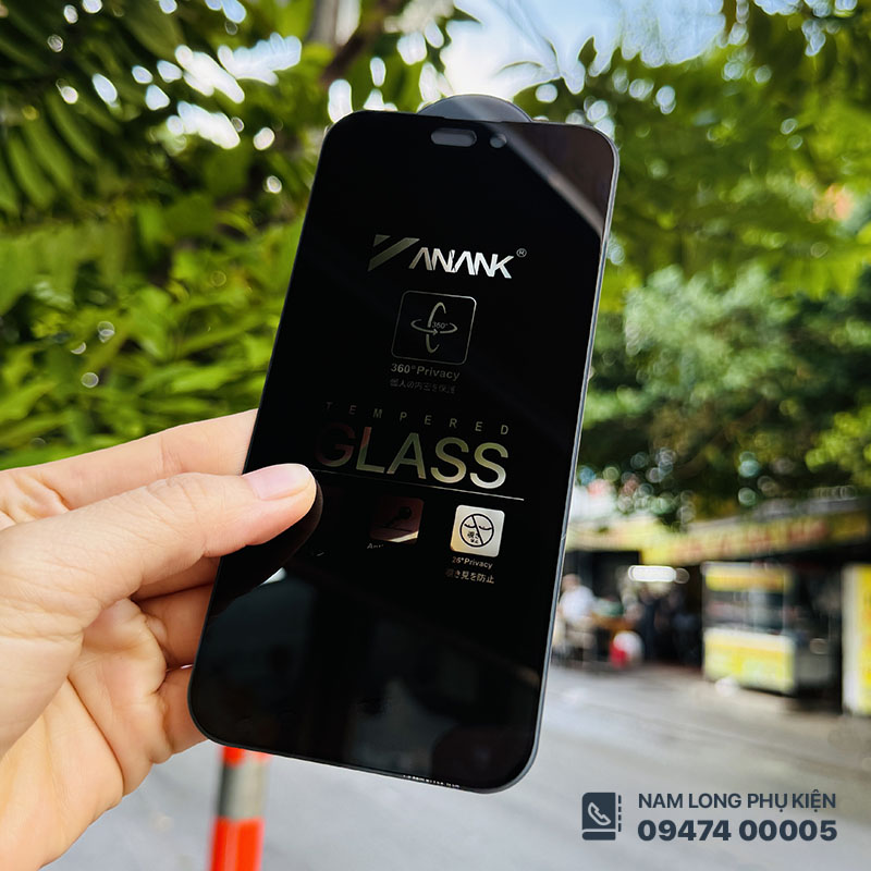 Dán Cường Lực iPhone 15 Series ANANK Privacy Bảo Mật