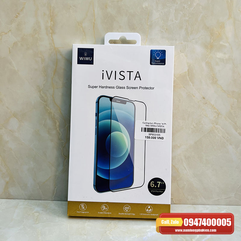 Cường lực chống nhìn trộm WiWu iPhone 14 Pro Max chính hãng