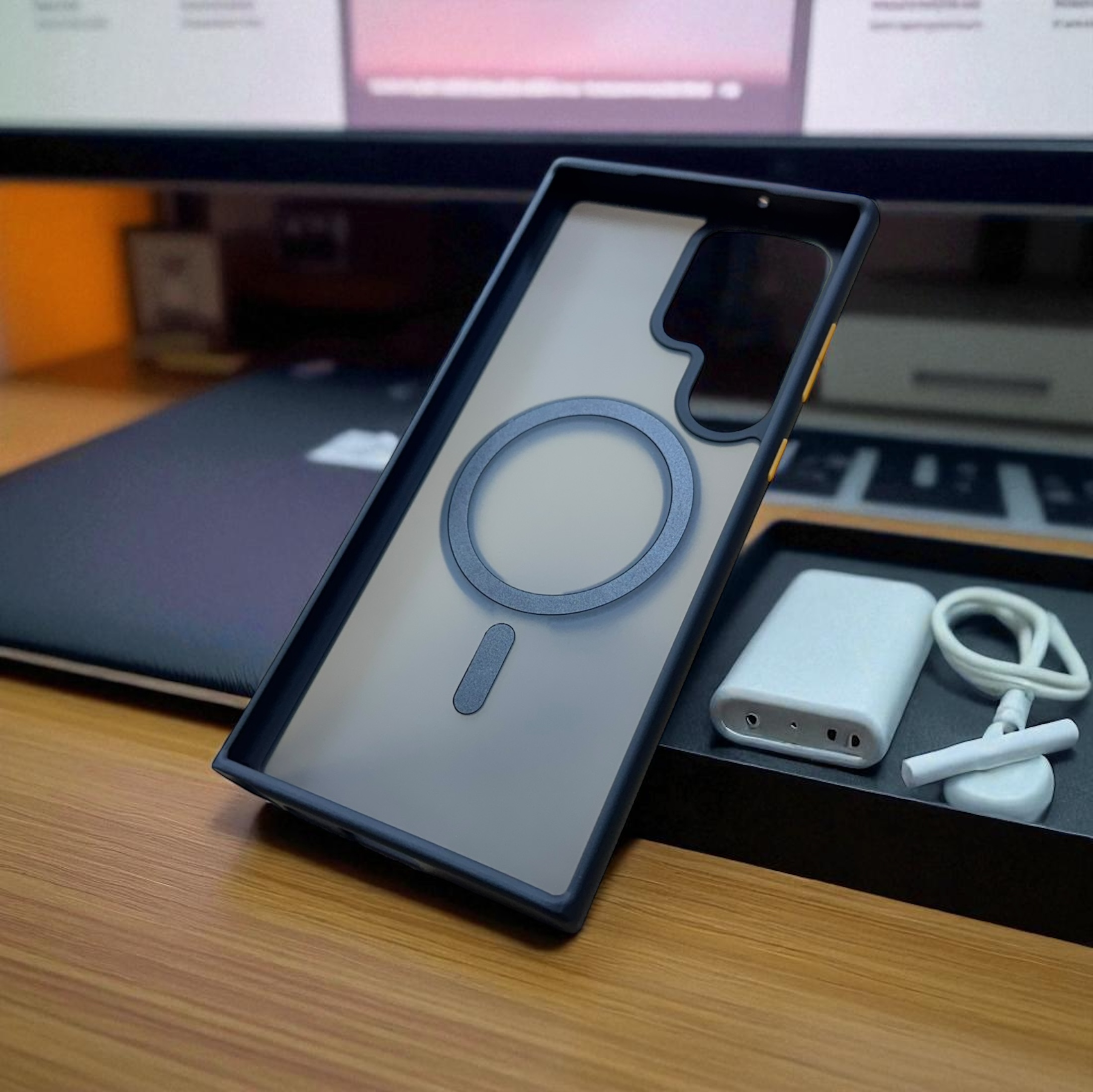 Ốp lưng Galaxy S23 Ultra Likgus nhám Magsafe
