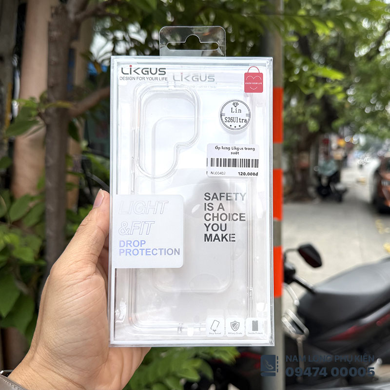 Ốp lưng Galaxy S26 Ultra trong suốt Likgus chính hãng