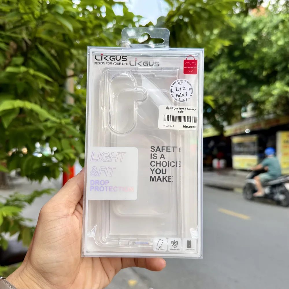 Ốp Lưng Likgus Trong Suốt Samsung Z Fold7, Fold8 Ultra Chống Ố Vàng – Nam Long Mobile