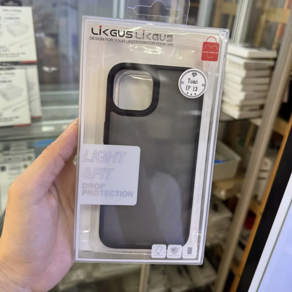 Ốp lưng iPhone 13 Likgus nhám viền màu