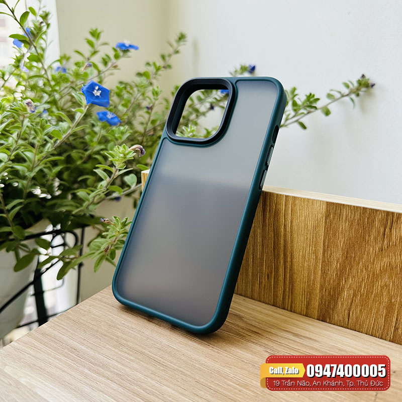 Ốp lưng iPhone 13 Pro Likgus lưng nhám viền màu
