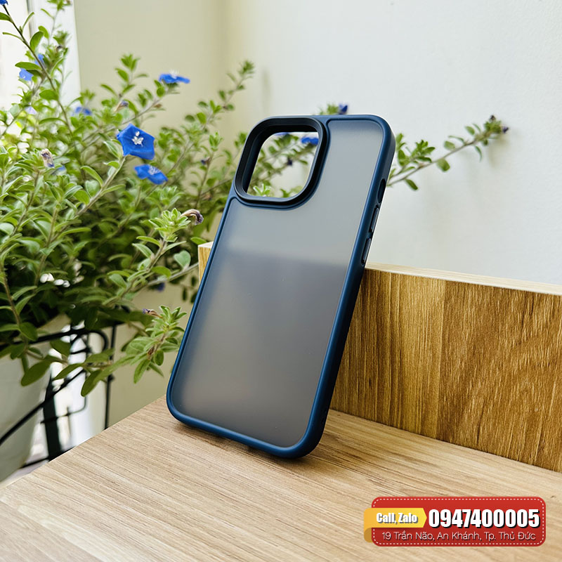 Ốp lưng iPhone 13 Pro Likgus lưng nhám viền màu