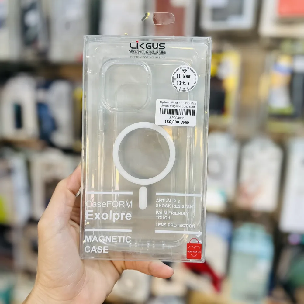Ốp lưng iPhone 13 Pro Max Likgus Magsafe trong suốt