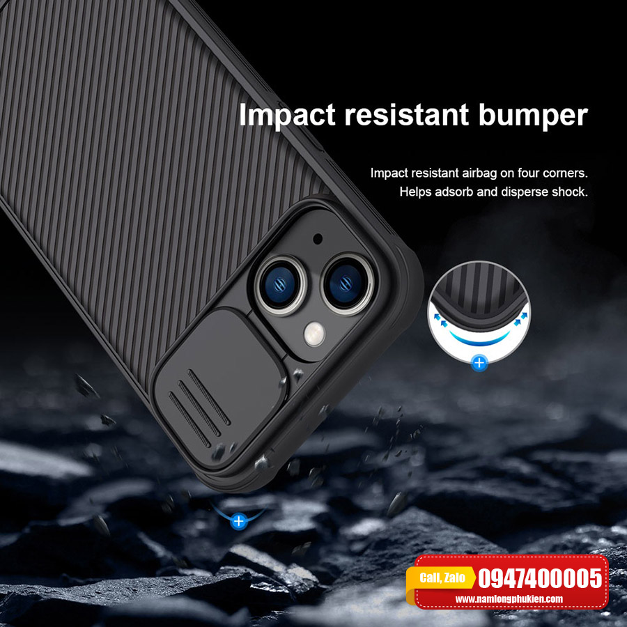 Ốp lưng iPhone 14 Plus Nillkin Camshield Pro chính hãng