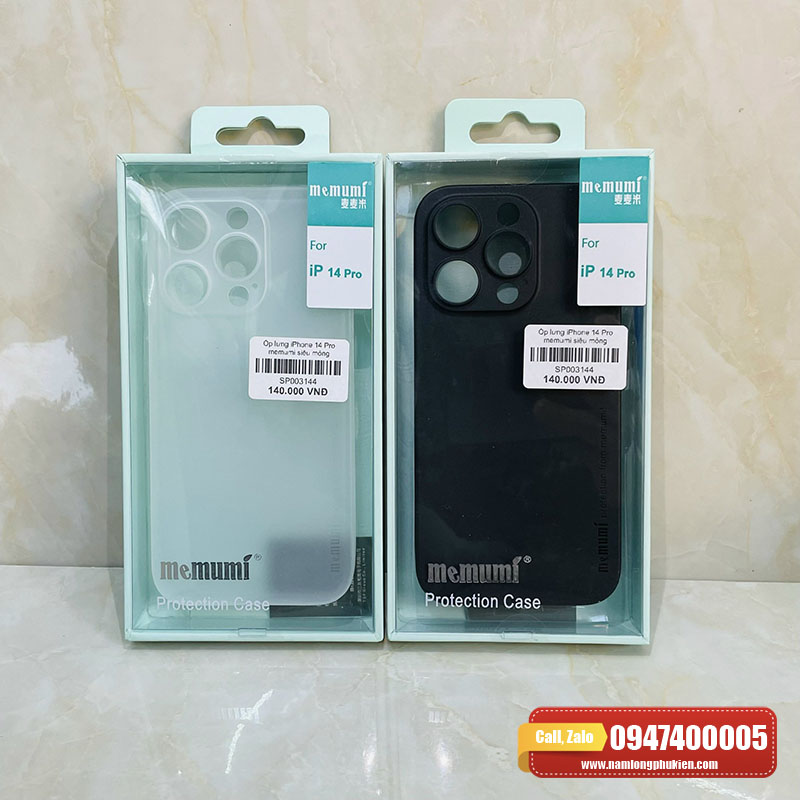 Ốp lưng iPhone 14 Pro Memumi siêu mỏng chính hãng – Nam Long Mobile