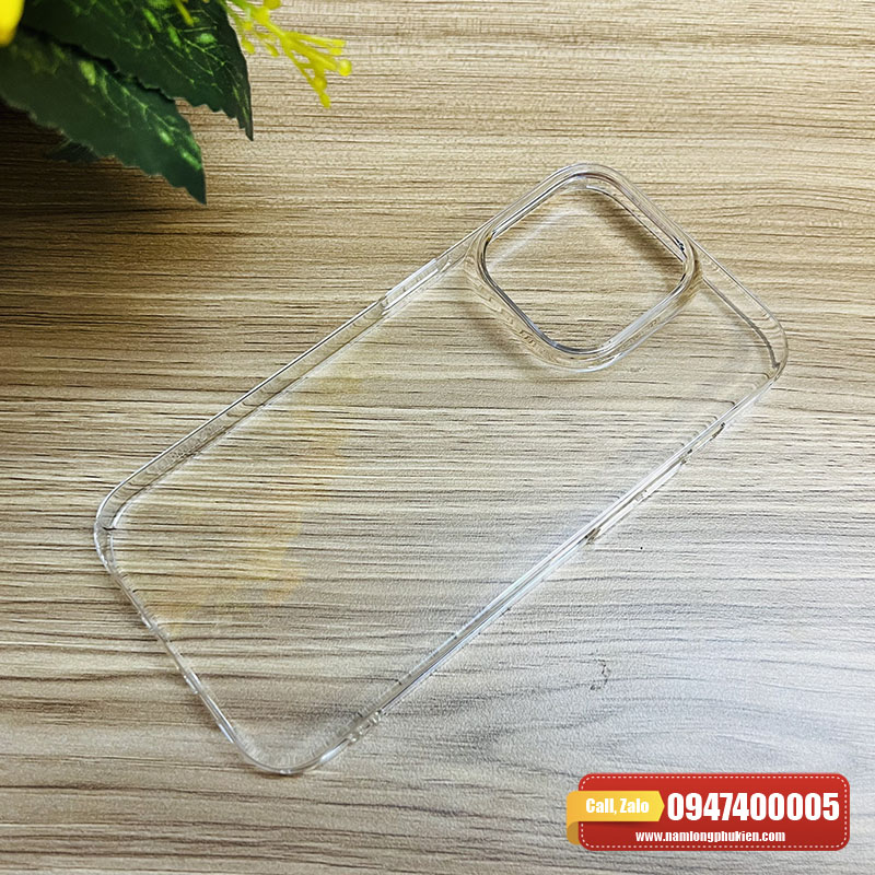 Ốp lưng trong suốt iPhone 14 Pro Memumi không ố vàng