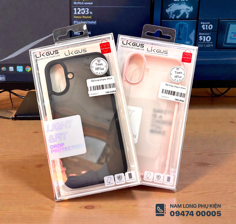 Ốp lưng iPhone 16 Plus Likgus nhám