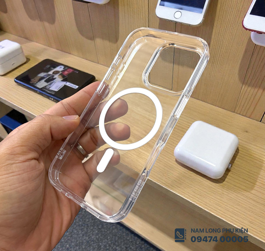 Ốp lưng iPhone 16 Pro trong suốt Magsafe Likgus