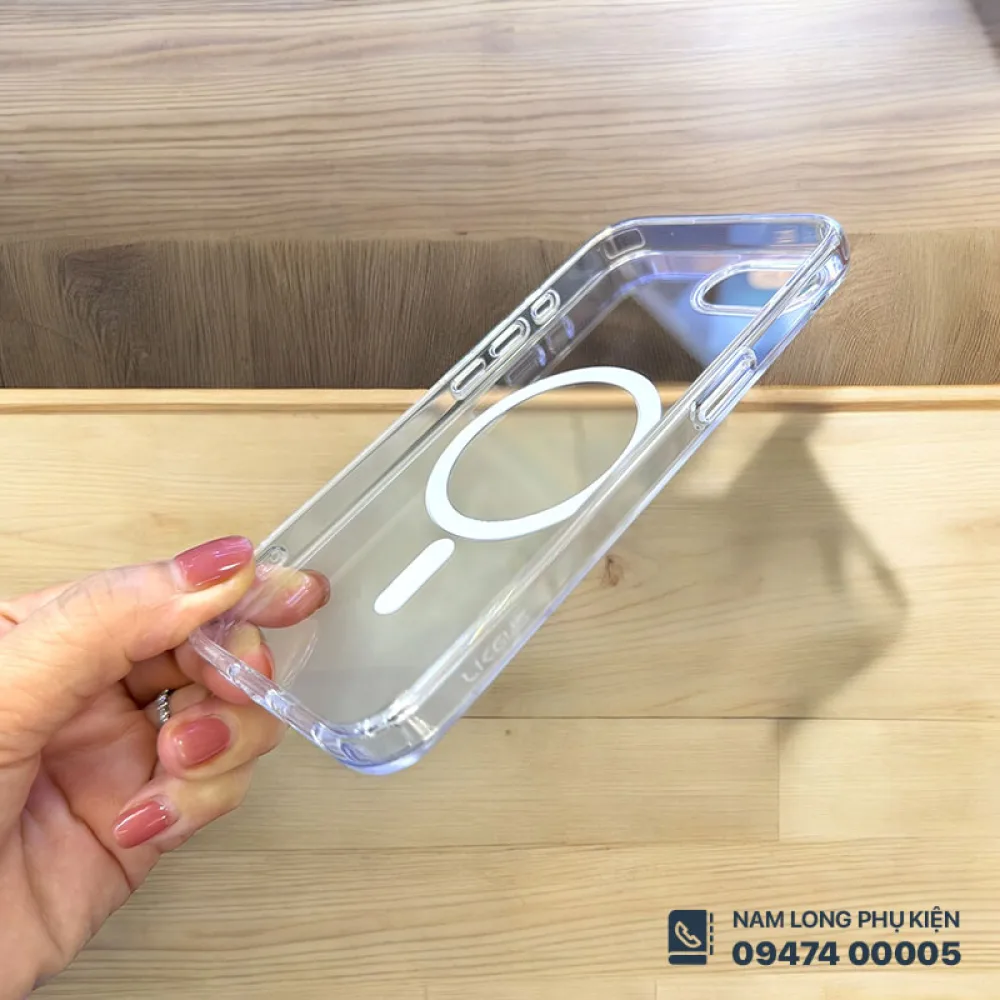 Ốp lưng iPhone 16e trong suốt Magsafe Likgus