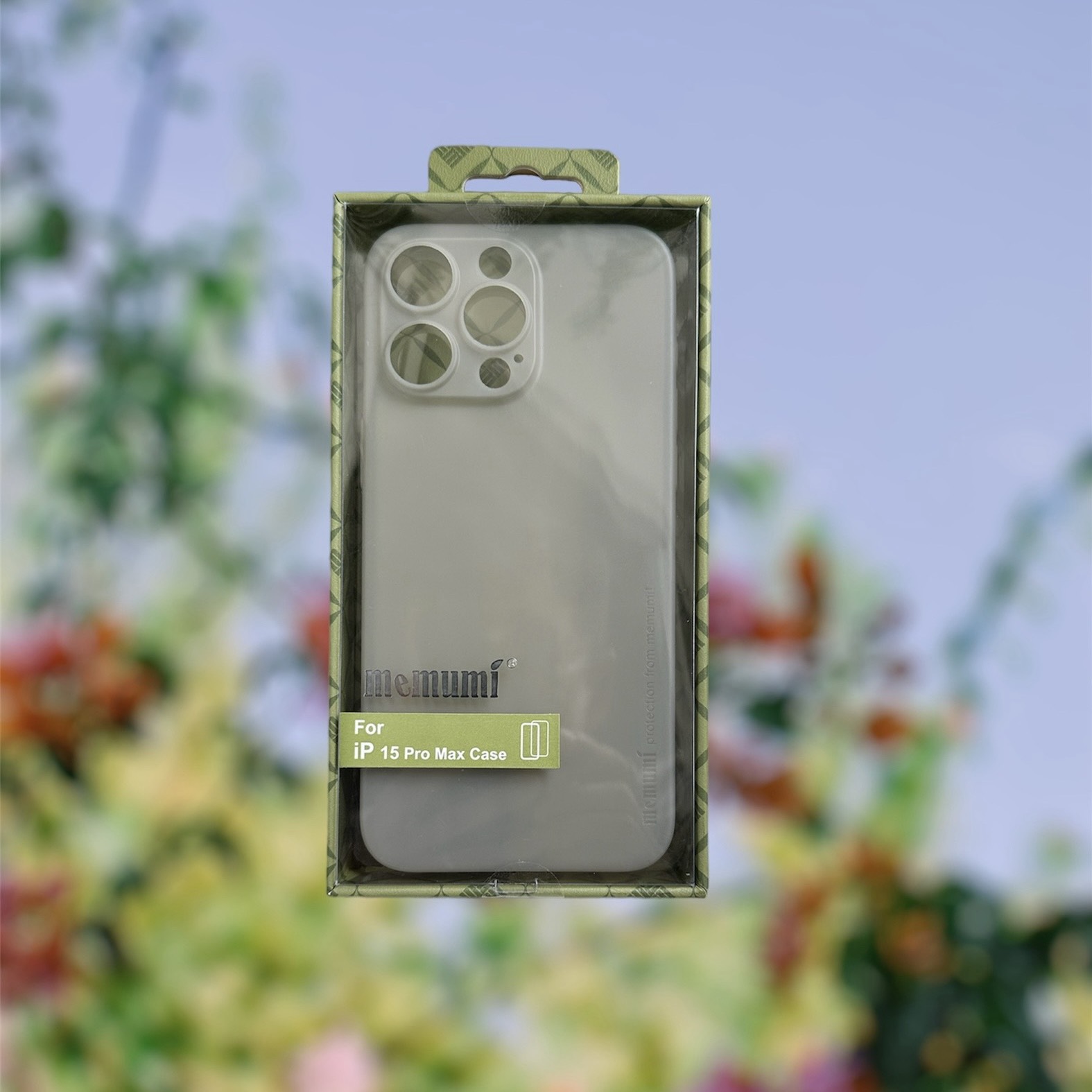 Ốp lưng iPhone 15 Pro / 15 Pro Max Memumi màu xám