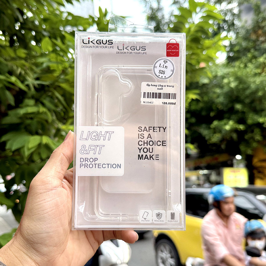 Ốp Lưng Galaxy S25 Ultra/S25+/S25 Likgus Trong Suốt Chính Hãng
