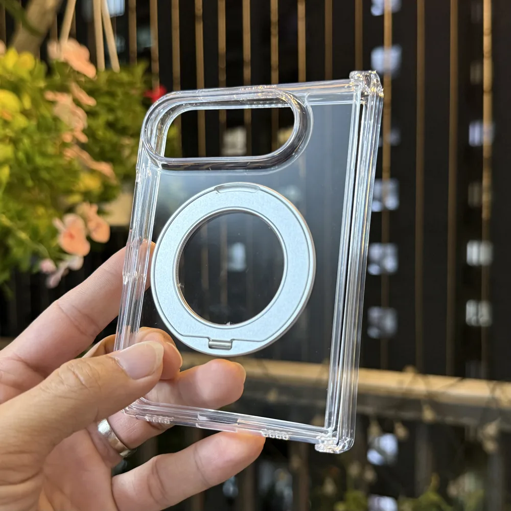Ốp Lưng iPhone Duo KSTDESIGN Trong Suốt Tích Hợp Vòng Đỡ