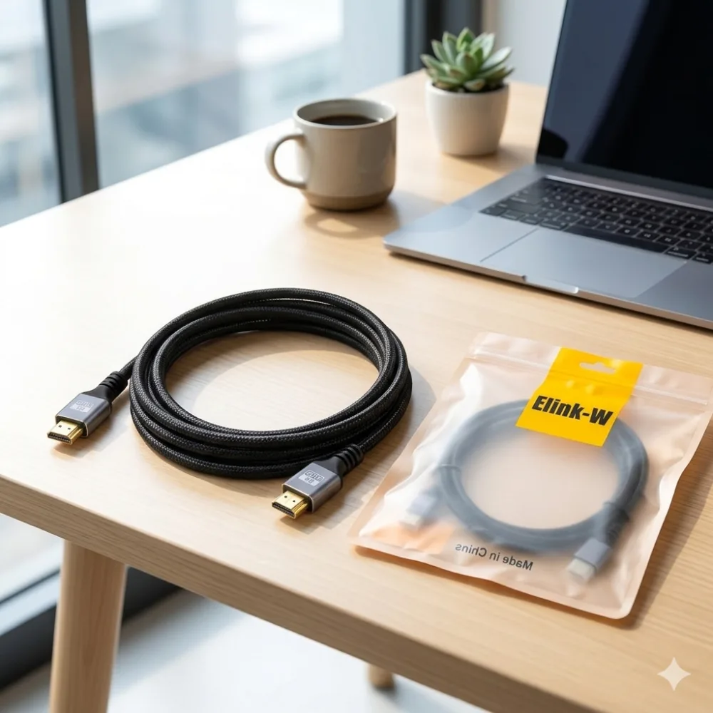Cáp HDMI Elink-W bọc dù cao cấp – Truyền hình ảnh 4K, bền chắc