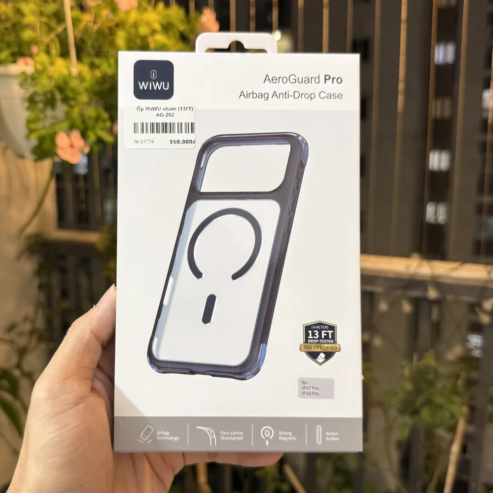 Ốp Lưng WiWU AeroGuard Pro AG-202 Nhám Chống Sốc iPhone 17 Pro