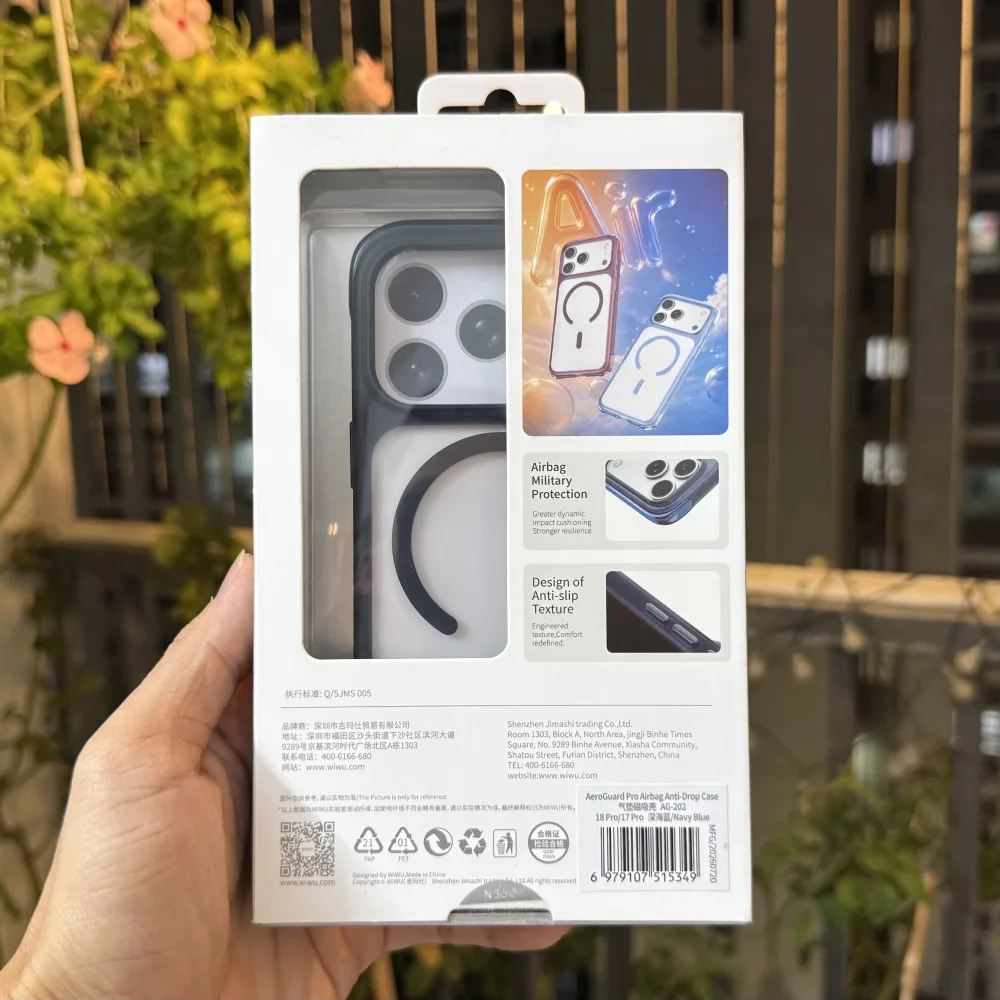Ốp Lưng WiWU AeroGuard Pro AG-202 Nhám Chống Sốc iPhone 17 Pro
