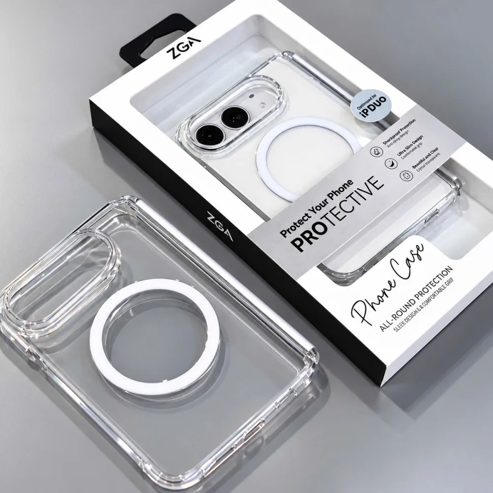 Ốp lưng iPhone Duo ZGA pha lê Magsafe – Nam Long Mobile
