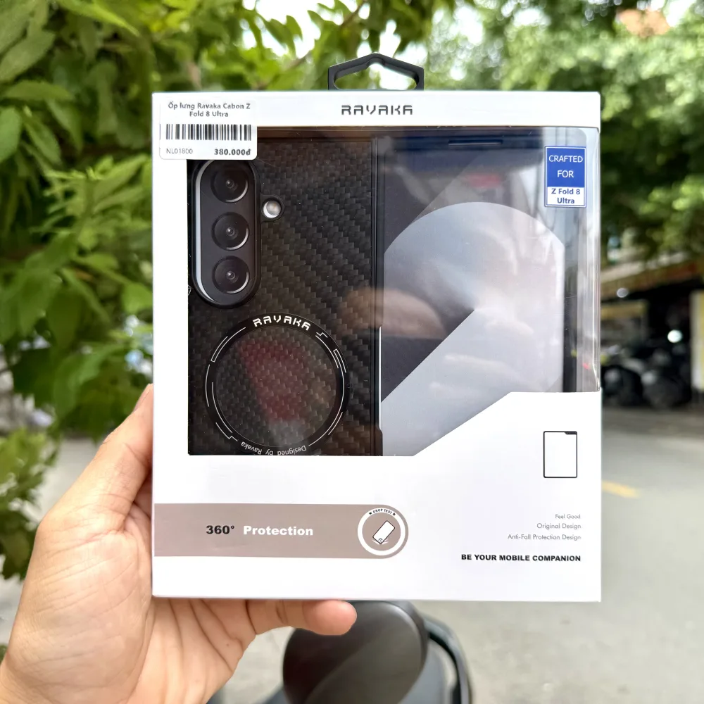 Ốp Lưng Ravaka MagSafe Vân Carbon Samsung Z Fold8 Ultra Giá Tốt