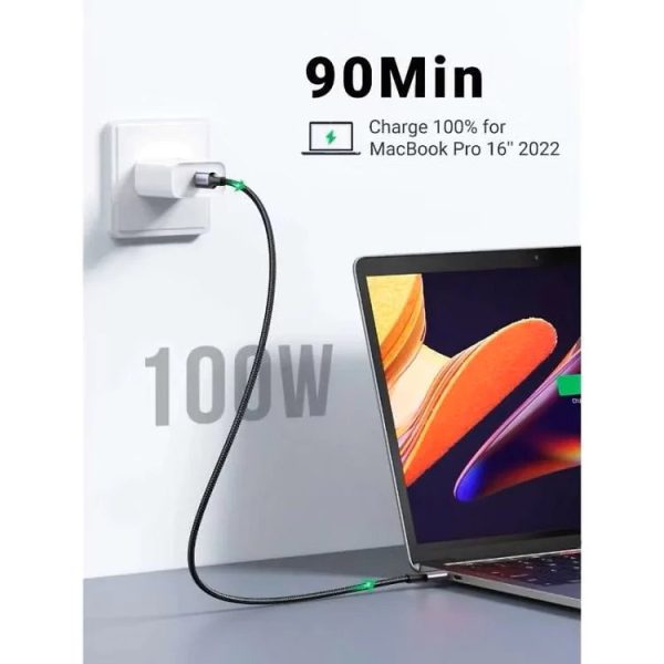 Cáp sạc nhanh 100w Ugreen dài 50cm L502 - Ảnh 2