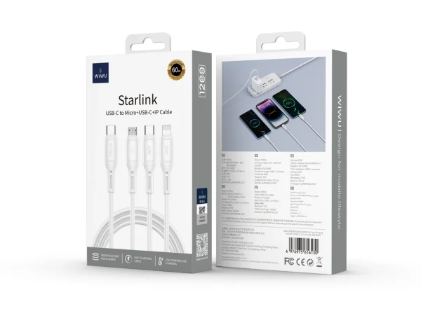 Cáp Type C to 3in1 WiWu Starlink C046E - Ảnh 3