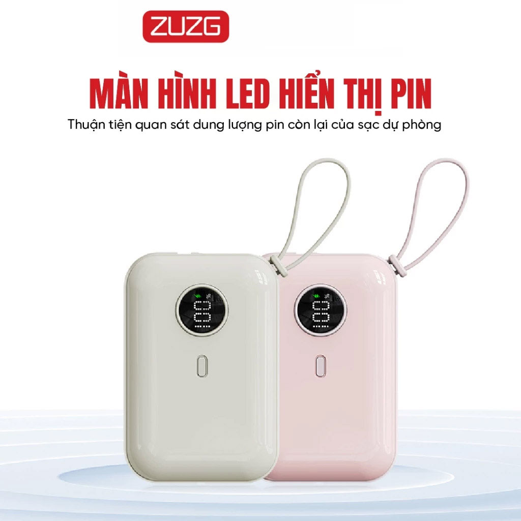 Pin sạc dự phòng mini 10.000mAh ZUZG J40X - Ảnh 3