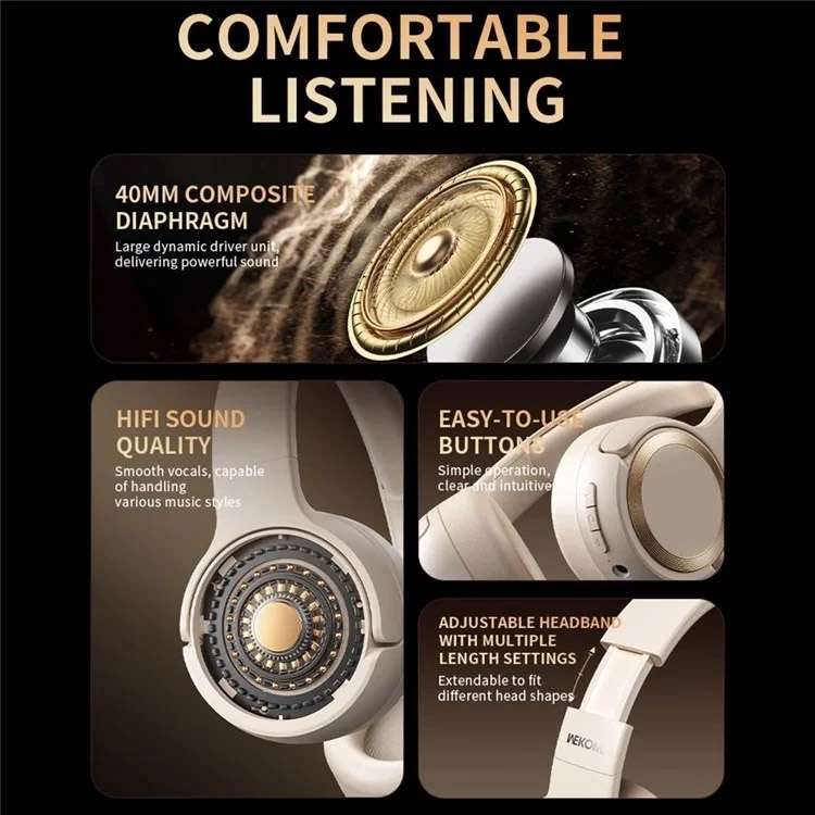 Tai nnghe chụp tai Wekome WM-12 - Ảnh 3