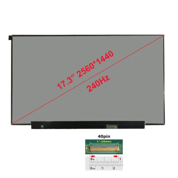 Màn hình laptop 17.3 Led Slim 40Pin (2K) 240HZ Dùng cho Asus G713P