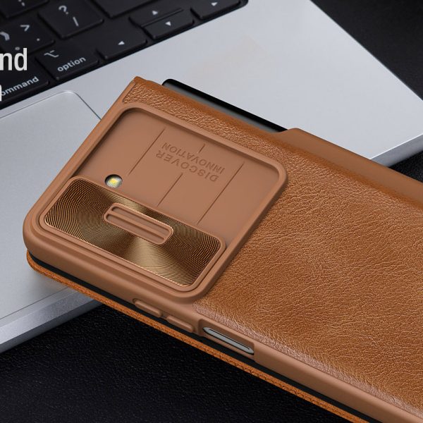 Bao da Galaxy Z Fold 5 Nillkin Qin - Ảnh 3